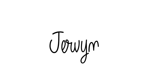 How to make Jervyn name signature. Use Angelique-Rose-font-FFP style for creating short signs online. This is the latest handwritten sign. Jervyn signature style 5 images and pictures png