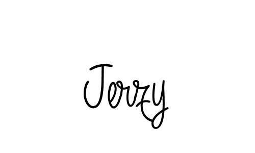 Use a signature maker to create a handwritten signature online. With this signature software, you can design (Angelique-Rose-font-FFP) your own signature for name Jerzy. Jerzy signature style 5 images and pictures png