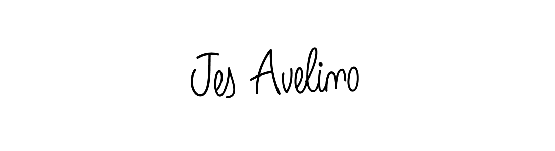How to make Jes Avelino name signature. Use Angelique-Rose-font-FFP style for creating short signs online. This is the latest handwritten sign. Jes Avelino signature style 5 images and pictures png