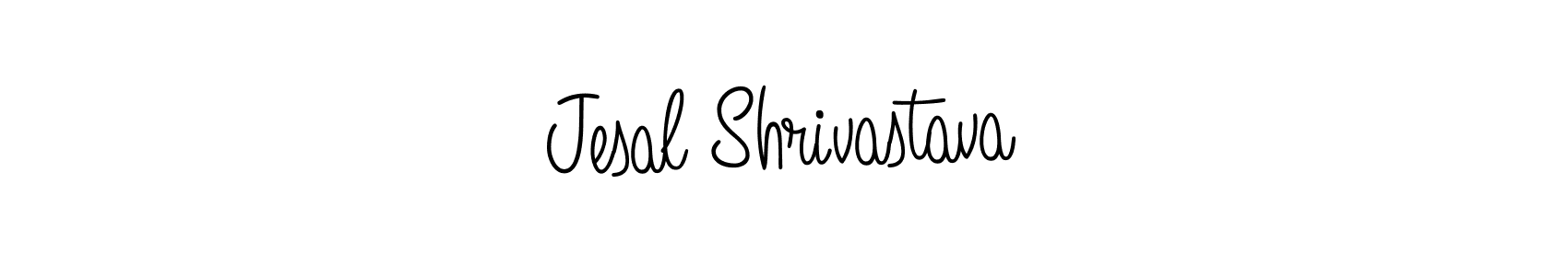 How to make Jesal Shrivastava name signature. Use Angelique-Rose-font-FFP style for creating short signs online. This is the latest handwritten sign. Jesal Shrivastava signature style 5 images and pictures png