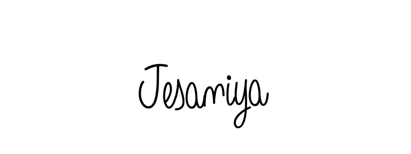 How to make Jesaniya name signature. Use Angelique-Rose-font-FFP style for creating short signs online. This is the latest handwritten sign. Jesaniya signature style 5 images and pictures png