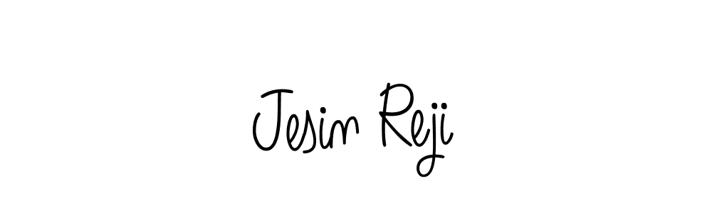 Design your own signature with our free online signature maker. With this signature software, you can create a handwritten (Angelique-Rose-font-FFP) signature for name Jesin Reji. Jesin Reji signature style 5 images and pictures png