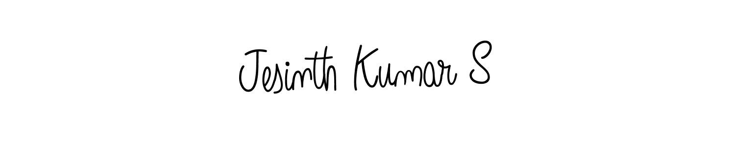 Jesinth Kumar S stylish signature style. Best Handwritten Sign (Angelique-Rose-font-FFP) for my name. Handwritten Signature Collection Ideas for my name Jesinth Kumar S. Jesinth Kumar S signature style 5 images and pictures png