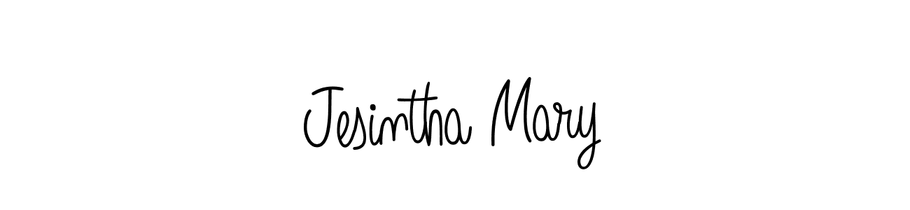 Jesintha Mary stylish signature style. Best Handwritten Sign (Angelique-Rose-font-FFP) for my name. Handwritten Signature Collection Ideas for my name Jesintha Mary. Jesintha Mary signature style 5 images and pictures png