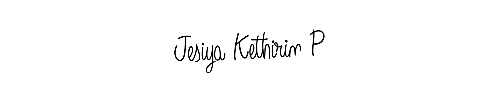 Also we have Jesiya Kethirin P name is the best signature style. Create professional handwritten signature collection using Angelique-Rose-font-FFP autograph style. Jesiya Kethirin P signature style 5 images and pictures png