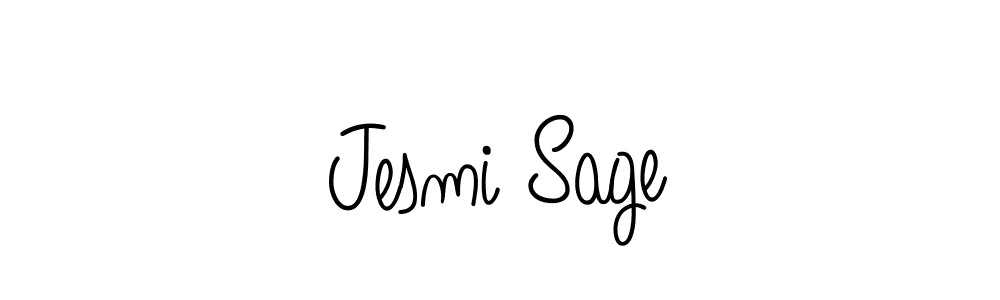 How to Draw Jesmi Sage signature style? Angelique-Rose-font-FFP is a latest design signature styles for name Jesmi Sage. Jesmi Sage signature style 5 images and pictures png
