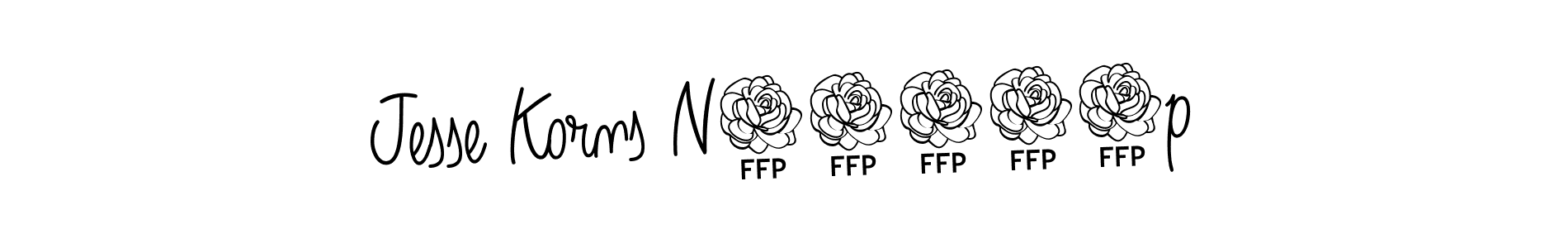 Use a signature maker to create a handwritten signature online. With this signature software, you can design (Angelique-Rose-font-FFP) your own signature for name Jesse Korns N81524p. Jesse Korns N81524p signature style 5 images and pictures png