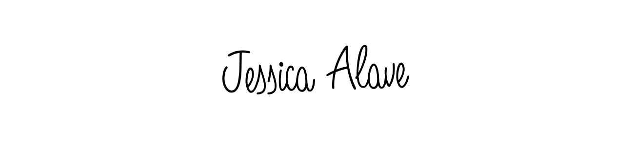 Make a beautiful signature design for name Jessica Alave. With this signature (Angelique-Rose-font-FFP) style, you can create a handwritten signature for free. Jessica Alave signature style 5 images and pictures png