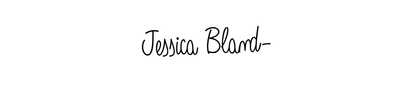 Use a signature maker to create a handwritten signature online. With this signature software, you can design (Angelique-Rose-font-FFP) your own signature for name Jessica Bland-. Jessica Bland- signature style 5 images and pictures png