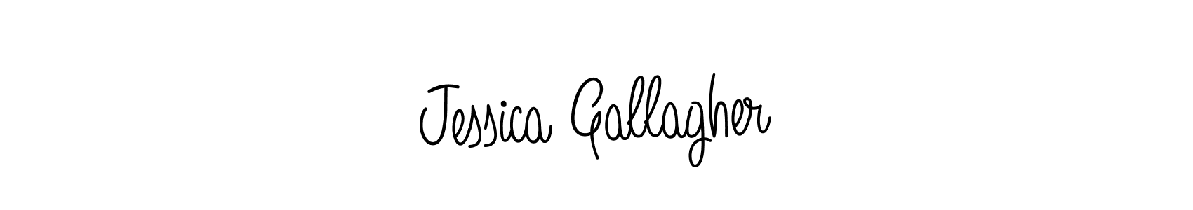 How to make Jessica Gallagher name signature. Use Angelique-Rose-font-FFP style for creating short signs online. This is the latest handwritten sign. Jessica Gallagher signature style 5 images and pictures png