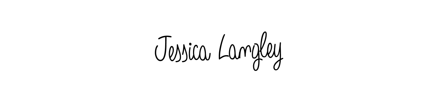 You should practise on your own different ways (Angelique-Rose-font-FFP) to write your name (Jessica Langley) in signature. don't let someone else do it for you. Jessica Langley signature style 5 images and pictures png