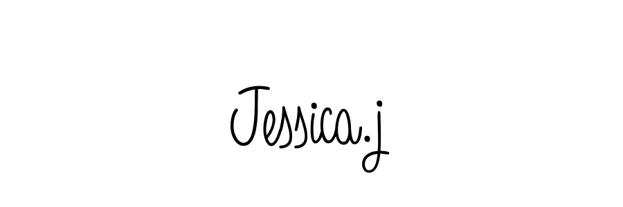 Make a beautiful signature design for name Jessica.j. With this signature (Angelique-Rose-font-FFP) style, you can create a handwritten signature for free. Jessica.j signature style 5 images and pictures png