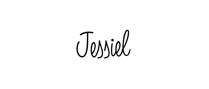 Create a beautiful signature design for name Jessiel. With this signature (Angelique-Rose-font-FFP) fonts, you can make a handwritten signature for free. Jessiel signature style 5 images and pictures png