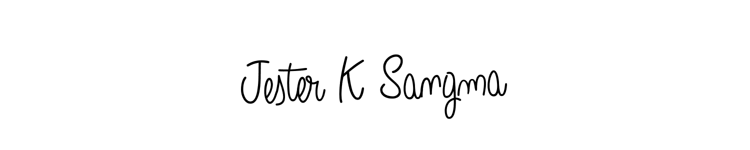 Here are the top 10 professional signature styles for the name Jester K Sangma. These are the best autograph styles you can use for your name. Jester K Sangma signature style 5 images and pictures png