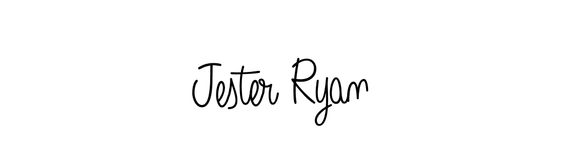 How to make Jester Ryan name signature. Use Angelique-Rose-font-FFP style for creating short signs online. This is the latest handwritten sign. Jester Ryan signature style 5 images and pictures png