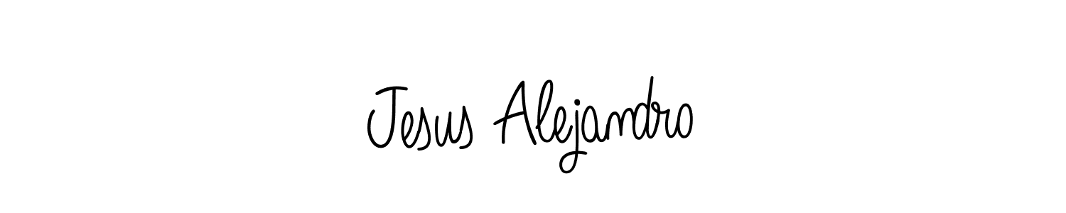 Use a signature maker to create a handwritten signature online. With this signature software, you can design (Angelique-Rose-font-FFP) your own signature for name Jesus Alejandro. Jesus Alejandro signature style 5 images and pictures png