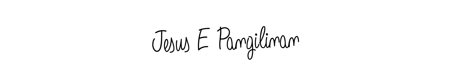 Create a beautiful signature design for name Jesus E Pangilinan. With this signature (Angelique-Rose-font-FFP) fonts, you can make a handwritten signature for free. Jesus E Pangilinan signature style 5 images and pictures png