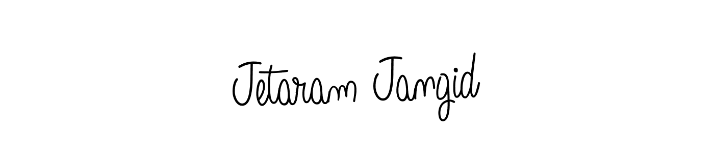 Design your own signature with our free online signature maker. With this signature software, you can create a handwritten (Angelique-Rose-font-FFP) signature for name Jetaram Jangid. Jetaram Jangid signature style 5 images and pictures png