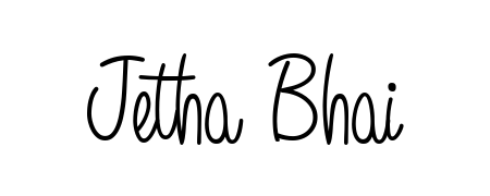 Quickly download Jetha Bhai name signature in high-resolution PNG using Angelique-Rose-font-FFP style. Ready to insert into PDFs and online applications. Jetha Bhai signature style 5 images and pictures png