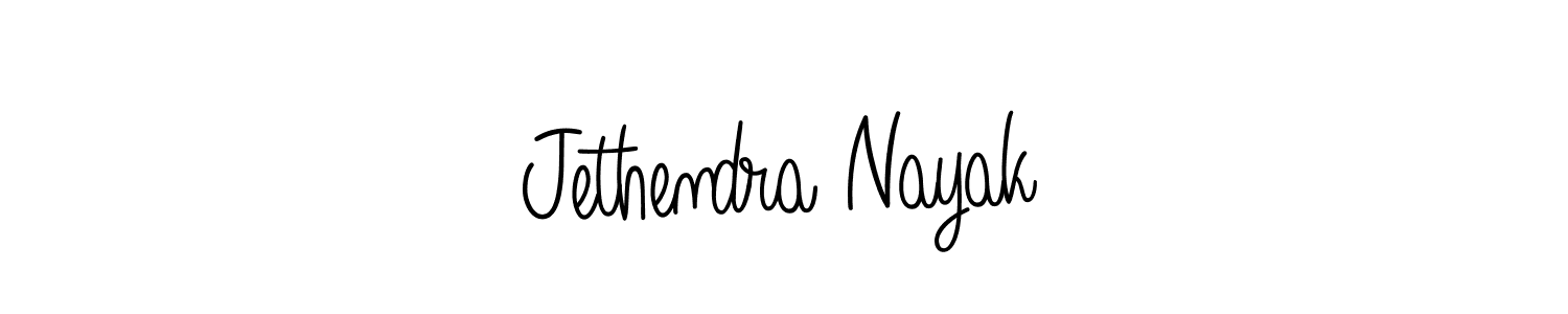 The best way (Angelique-Rose-font-FFP) to make a short signature is to pick only two or three words in your name. The name Jethendra Nayak include a total of six letters. For converting this name. Jethendra Nayak signature style 5 images and pictures png