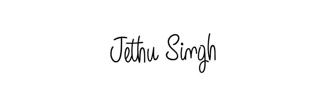 Use a signature maker to create a handwritten signature online. With this signature software, you can design (Angelique-Rose-font-FFP) your own signature for name Jethu Singh. Jethu Singh signature style 5 images and pictures png