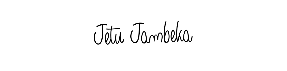Jetu Jambeka stylish signature style. Best Handwritten Sign (Angelique-Rose-font-FFP) for my name. Handwritten Signature Collection Ideas for my name Jetu Jambeka. Jetu Jambeka signature style 5 images and pictures png