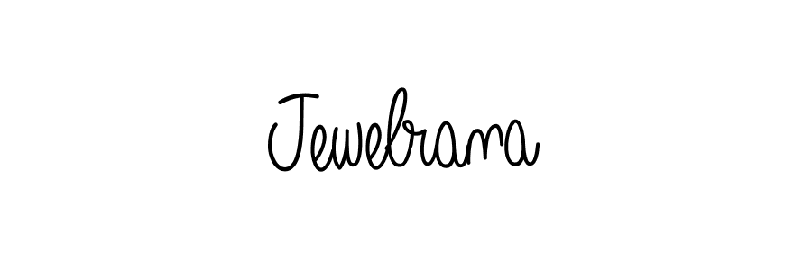 How to make Jewelrana name signature. Use Angelique-Rose-font-FFP style for creating short signs online. This is the latest handwritten sign. Jewelrana signature style 5 images and pictures png