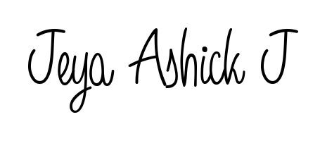 Similarly Angelique-Rose-font-FFP is the best handwritten signature design. Signature creator online. You can use it as an online autograph creator for name Jeya Ashick J. Jeya Ashick J signature style 5 images and pictures png