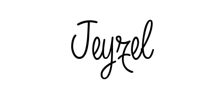 Create your official email sign-off with Jeyzel name in Angelique-Rose-font-FFP style. Crisp, clean, and perfectly legible across all screens. Jeyzel signature style 5 images and pictures png