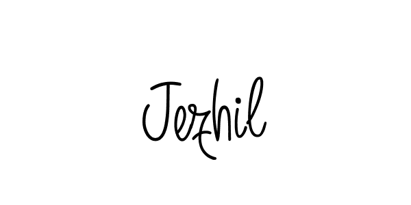How to Draw Jezhil signature style? Angelique-Rose-font-FFP is a latest design signature styles for name Jezhil. Jezhil signature style 5 images and pictures png