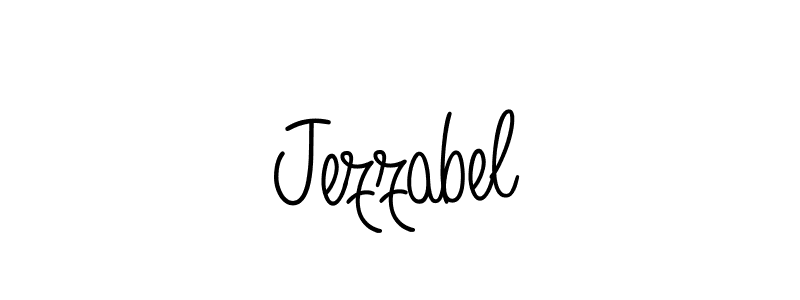Use a signature maker to create a handwritten signature online. With this signature software, you can design (Angelique-Rose-font-FFP) your own signature for name Jezzabel. Jezzabel signature style 5 images and pictures png