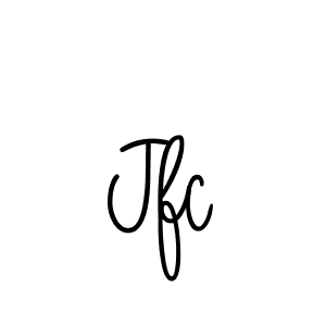 Use a signature maker to create a handwritten signature online. With this signature software, you can design (Angelique-Rose-font-FFP) your own signature for name Jfc. Jfc signature style 5 images and pictures png