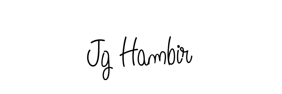 Make a short Jg Hambir signature style. Manage your documents anywhere anytime using Angelique-Rose-font-FFP. Create and add eSignatures, submit forms, share and send files easily. Jg Hambir signature style 5 images and pictures png