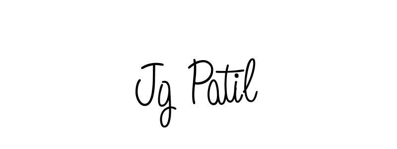 Design your own signature with our free online signature maker. With this signature software, you can create a handwritten (Angelique-Rose-font-FFP) signature for name Jg Patil. Jg Patil signature style 5 images and pictures png