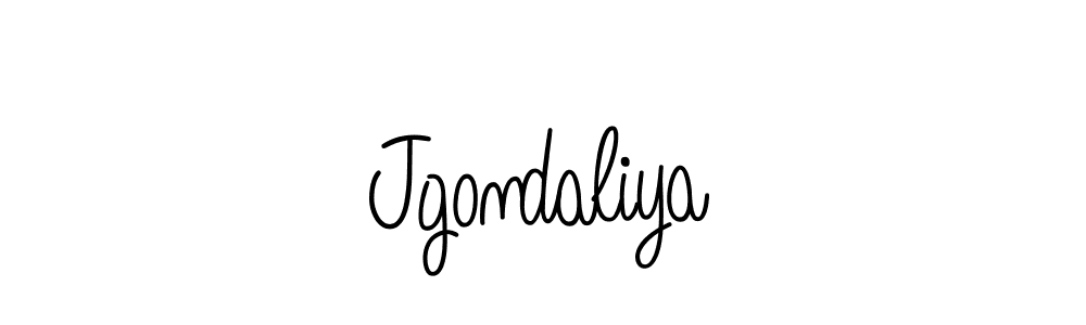 You should practise on your own different ways (Angelique-Rose-font-FFP) to write your name (Jgondaliya) in signature. don't let someone else do it for you. Jgondaliya signature style 5 images and pictures png