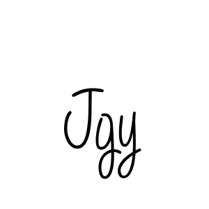 Use a signature maker to create a handwritten signature online. With this signature software, you can design (Angelique-Rose-font-FFP) your own signature for name Jgy. Jgy signature style 5 images and pictures png