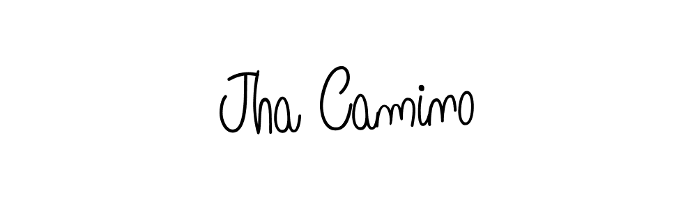 Jha Camino stylish signature style. Best Handwritten Sign (Angelique-Rose-font-FFP) for my name. Handwritten Signature Collection Ideas for my name Jha Camino. Jha Camino signature style 5 images and pictures png