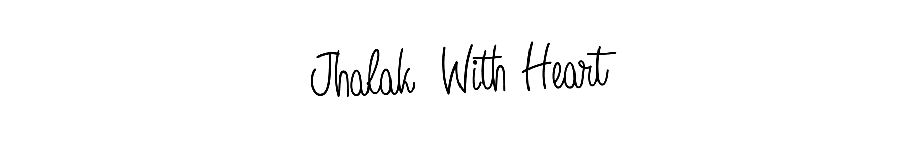 Similarly Angelique-Rose-font-FFP is the best handwritten signature design. Signature creator online .You can use it as an online autograph creator for name Jhalak  With Heart. Jhalak  With Heart signature style 5 images and pictures png