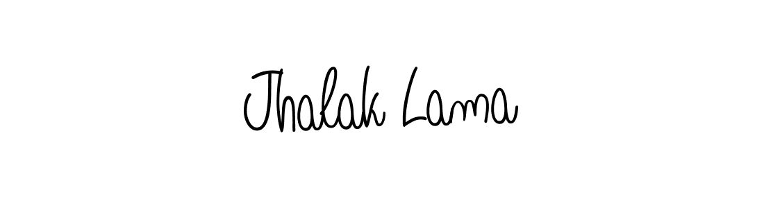 Design your own signature with our free online signature maker. With this signature software, you can create a handwritten (Angelique-Rose-font-FFP) signature for name Jhalak Lama. Jhalak Lama signature style 5 images and pictures png