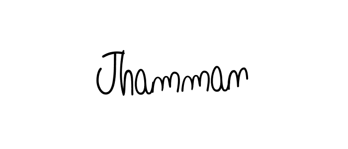 Create a beautiful signature design for name Jhamman. With this signature (Angelique-Rose-font-FFP) fonts, you can make a handwritten signature for free. Jhamman signature style 5 images and pictures png
