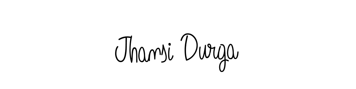 Angelique-Rose-font-FFP is a professional signature style that is perfect for those who want to add a touch of class to their signature. It is also a great choice for those who want to make their signature more unique. Get Jhansi Durga name to fancy signature for free. Jhansi Durga signature style 5 images and pictures png