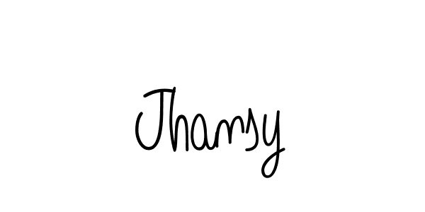 The best way (Angelique-Rose-font-FFP) to make a short signature is to pick only two or three words in your name. The name Jhansy include a total of six letters. For converting this name. Jhansy signature style 5 images and pictures png