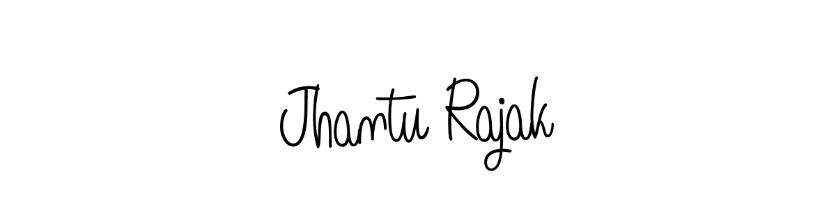 Design your own signature with our free online signature maker. With this signature software, you can create a handwritten (Angelique-Rose-font-FFP) signature for name Jhantu Rajak. Jhantu Rajak signature style 5 images and pictures png