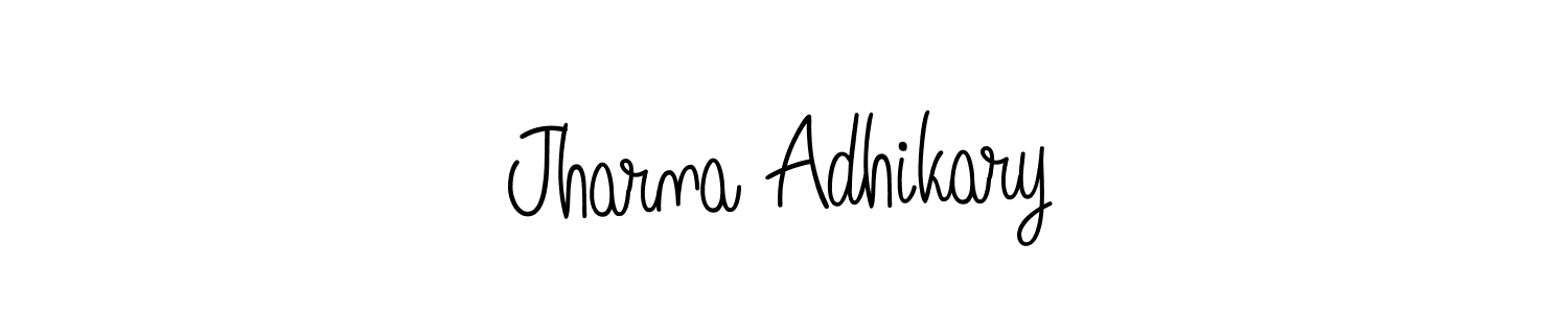 You can use this online signature creator to create a handwritten signature for the name Jharna Adhikary. This is the best online autograph maker. Jharna Adhikary signature style 5 images and pictures png