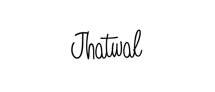 Jhatwal stylish signature style. Best Handwritten Sign (Angelique-Rose-font-FFP) for my name. Handwritten Signature Collection Ideas for my name Jhatwal. Jhatwal signature style 5 images and pictures png