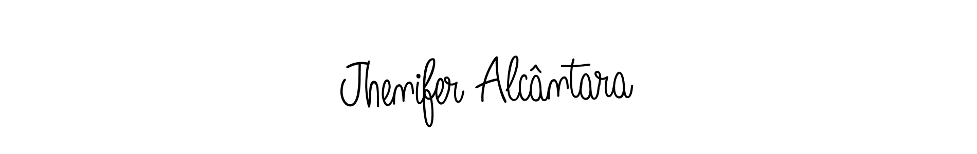 Design your own signature with our free online signature maker. With this signature software, you can create a handwritten (Angelique-Rose-font-FFP) signature for name Jhenifer Alcântara. Jhenifer Alcântara signature style 5 images and pictures png