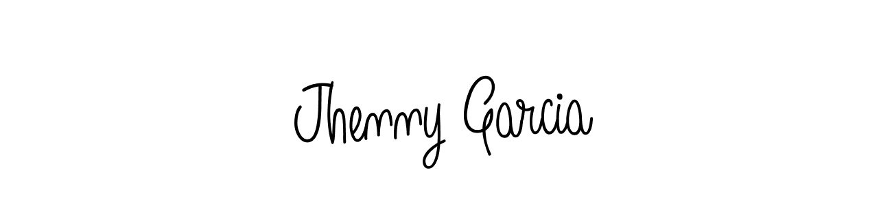 Make a beautiful signature design for name Jhenny Garcia. With this signature (Angelique-Rose-font-FFP) style, you can create a handwritten signature for free. Jhenny Garcia signature style 5 images and pictures png