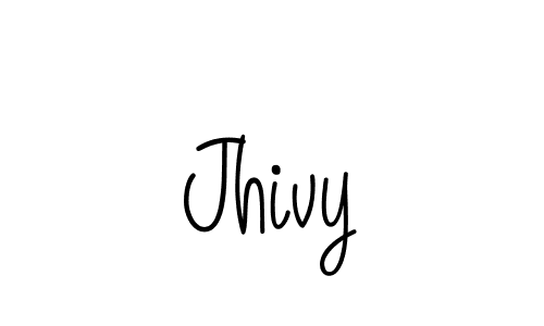 Make a beautiful signature design for name Jhivy. With this signature (Angelique-Rose-font-FFP) style, you can create a handwritten signature for free. Jhivy signature style 5 images and pictures png