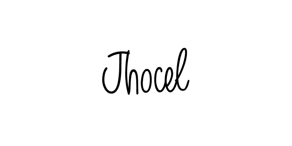 Create a beautiful signature design for name Jhocel. With this signature (Angelique-Rose-font-FFP) fonts, you can make a handwritten signature for free. Jhocel signature style 5 images and pictures png