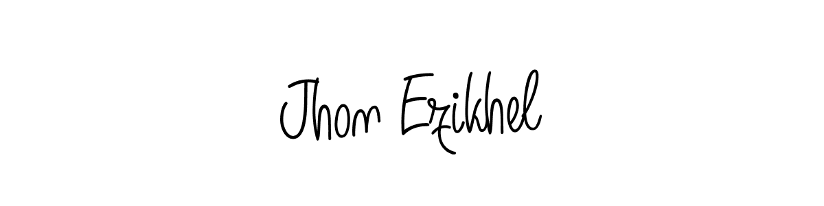 if you are searching for the best signature style for your name Jhon Ezikhel. so please give up your signature search. here we have designed multiple signature styles  using Angelique-Rose-font-FFP. Jhon Ezikhel signature style 5 images and pictures png